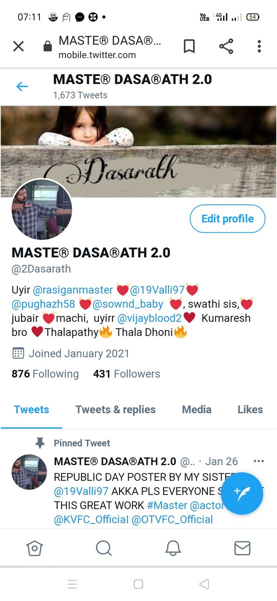 2Dasarath's tweet image. Bio updated #BioUpdated #Master @actorvijay @rasiganmaster @19Valli97 @pughazh58 @sownd_baby