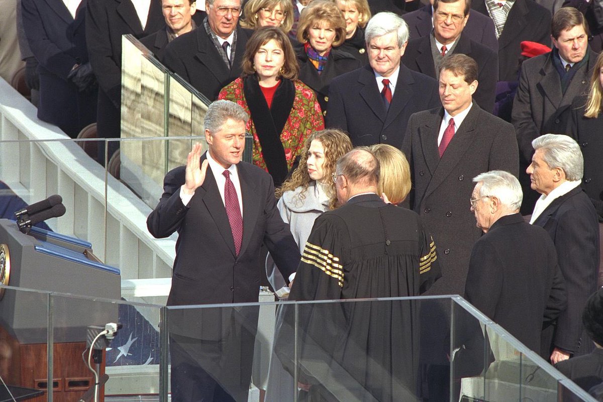 42. Bill Clinton’s second inauguration in 1997 was the first to be streamed live on the internet. #PresidentsDay