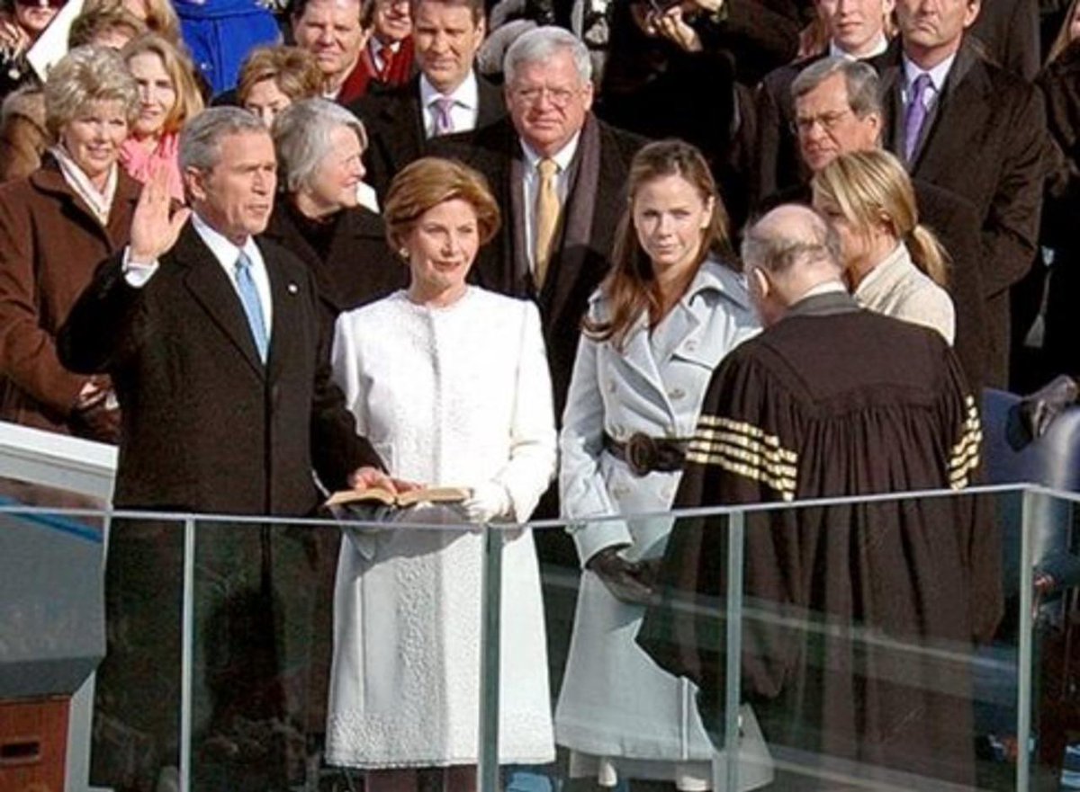 43. George W. Bush’s second inauguration in 2005 was the first to use anti-counterfeiting security designed into the tickets and had the largest inaugural platform at over 10,000 square feet. #PresidentsDay
