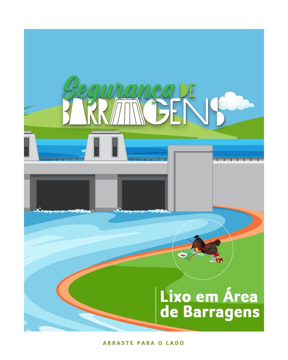 Jogar lixo e entulho nas áreas das usinas e barragens traz prejuízos para toda a população. Siga nossas orientações! #SegurançaDeBarragens https://t.co/itSur7PBiv