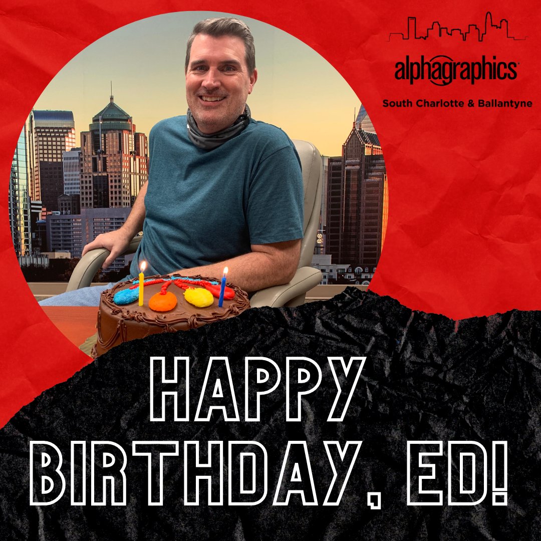Please help us wish our Bindery Specialist, Ed a very happy birthday! We hope you had a great celebration over the weekend! 🎉
