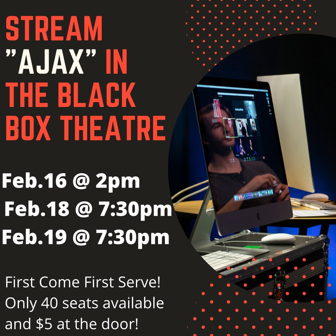 IWUcom's tweet image. Don't forget to purchase your tickets for Scenes from Ajax!

#iwucomm #theatre #ajax