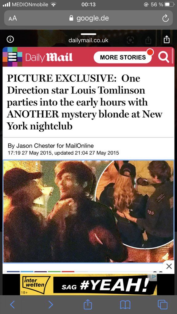 here is an example where he was seen in New York after the rumors of Brianna startedHolland Tunnel is a Tunnel in New Yorkwhich symbolizes doing cocaine here which means in 2015 Louis is obviously partying a lot and doing drugs and describes New York as a wild experience