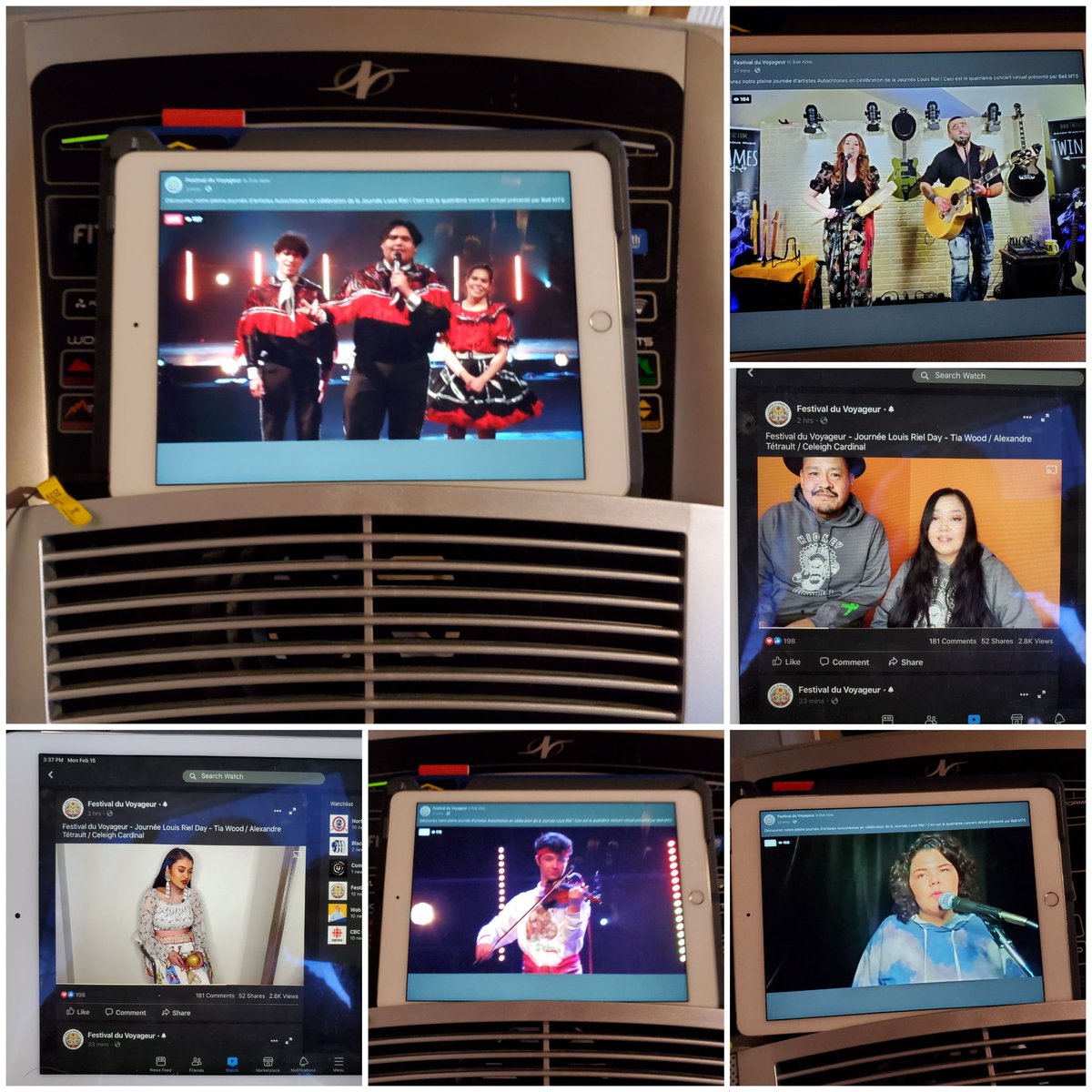 RhondaTaylor_'s tweet image. Enjoyed an exceptional list of performers as part of the @FDVoyageur virtual #winter festival while walking inside again today 🥶 IvanFlettMemorialDancers, BighettyBrothers, A.Tétrault, TiaWood
@therealzoeyroy @twinflamesband @celeighcardinal @LisaMuswagon @hellnbackmusic #heho