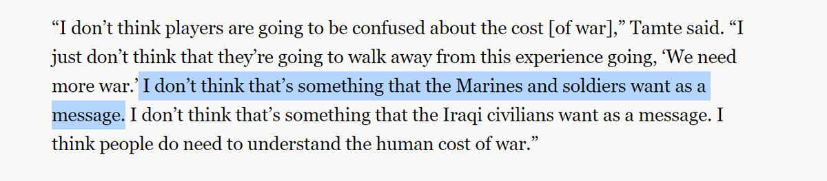 No but it'd sure be nice if those pesky war crimes were discussed less haha the US military sure would like that oops a few war crimes it could happen to anyone