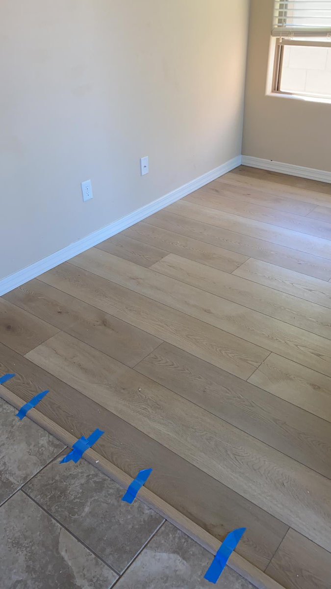 InteriorsNative's tweet image. At the beginning of the month we completed this install in Queen Creek!

We installed about 400 feet of our Paradigm Conquest (color: Towe) Luxury VInyl. This product is a great option when you have kids or pets. It is water proof and scratch resistant!