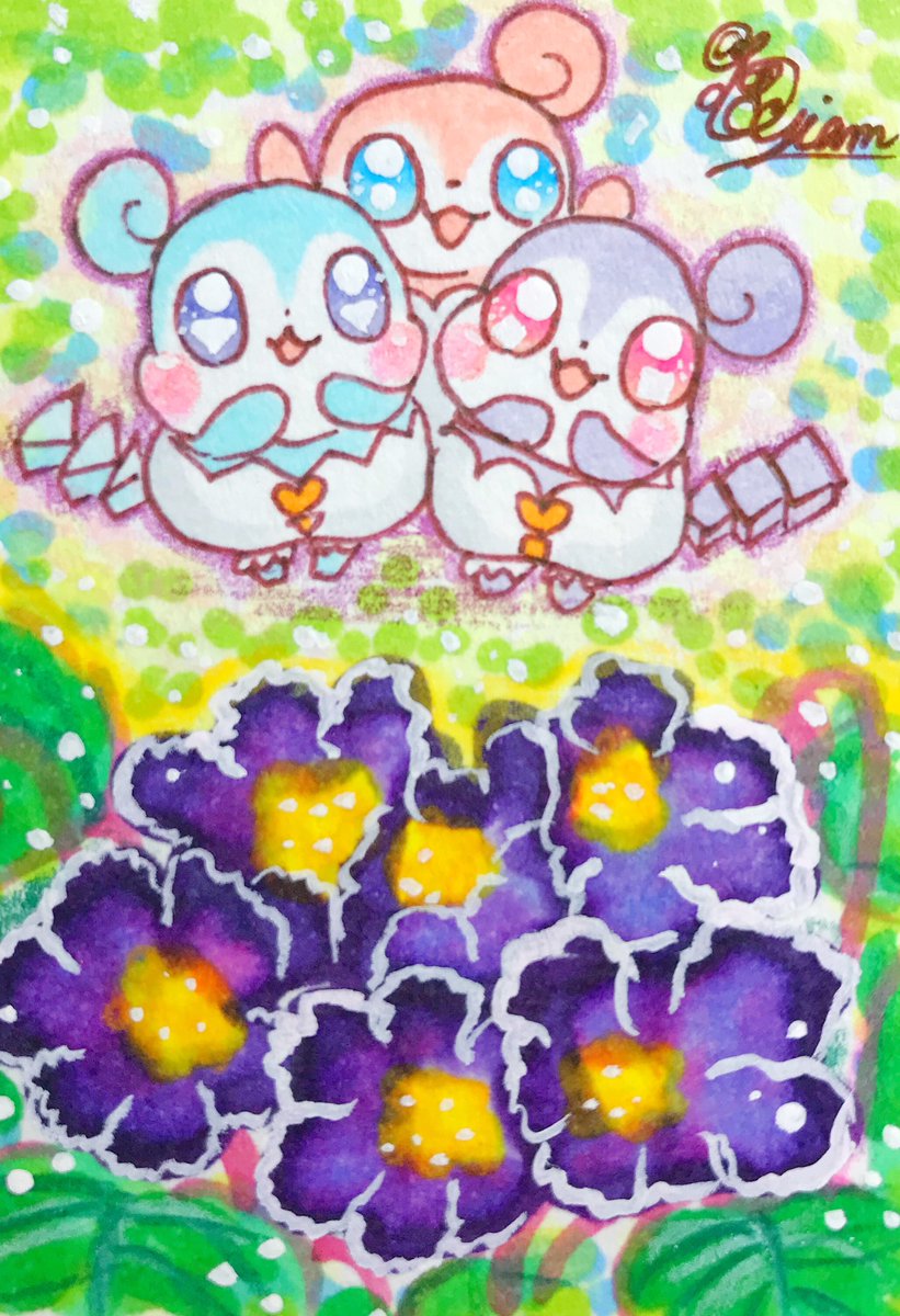 むぎしゃむ イラスト ご飯 2月16日今日の誕生花はセントポーリア 花言葉は小さな愛 今日はここたまのツー ミー キー 2月16日 誕生花 ここたま イラスト好きな人と繋がりたい 絵描きさんと繫がりたい お絵描きさんと繋がりたい アナログイラスト