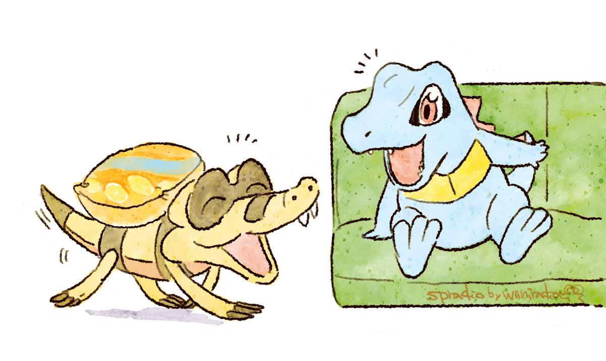 Couch ? and potato ? 
#Totodile #Sandile 