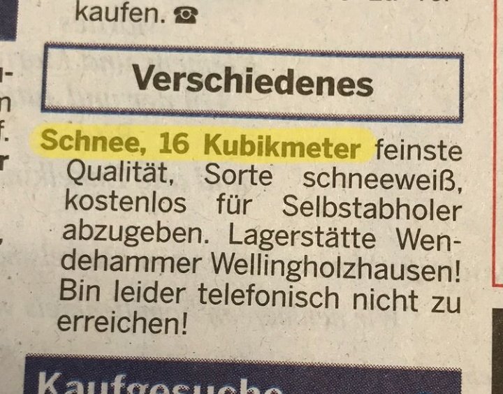 ☝️Beste Kleinanzeige 2021 in der <a href="/noz_de/">NOZ</a> Printausgabe so far