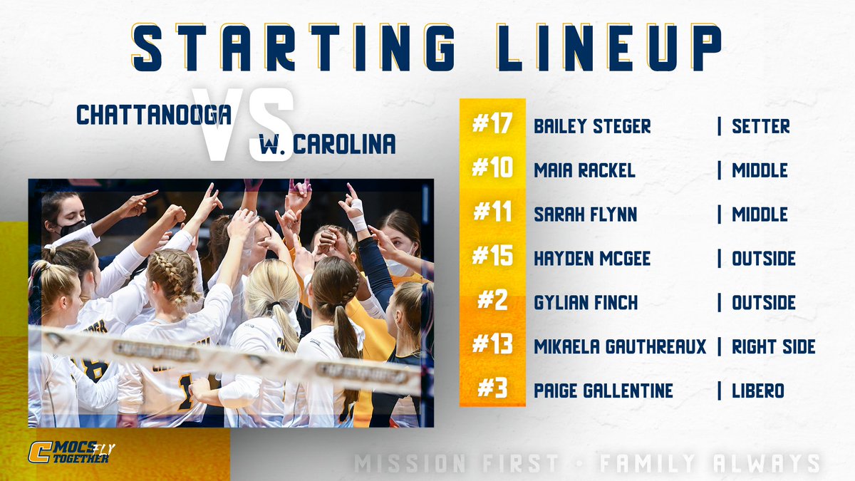 GoMocsVB's tweet photo. Starting lineup is in, first serve is a go! Tune in NOW!
๐ฅ ESPN+ โข https://t.co/Nsg3X5O4VU
#MissionFirstFamilyAlways https://t.co/92hWZgTzHD