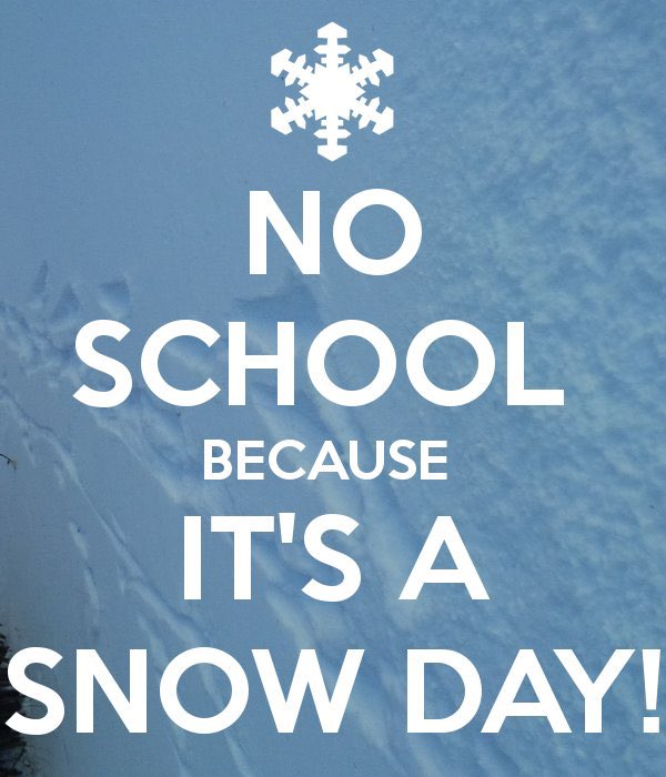 Sacred Heart School will be CLOSED Tuesday, February 16th. There is NO School, it’s a snow day!

Due to the hazardous weather conditions, CHILDCARE WILL ALSO BE CLOSED.

Always stay up to date about activities by following our social media pages.