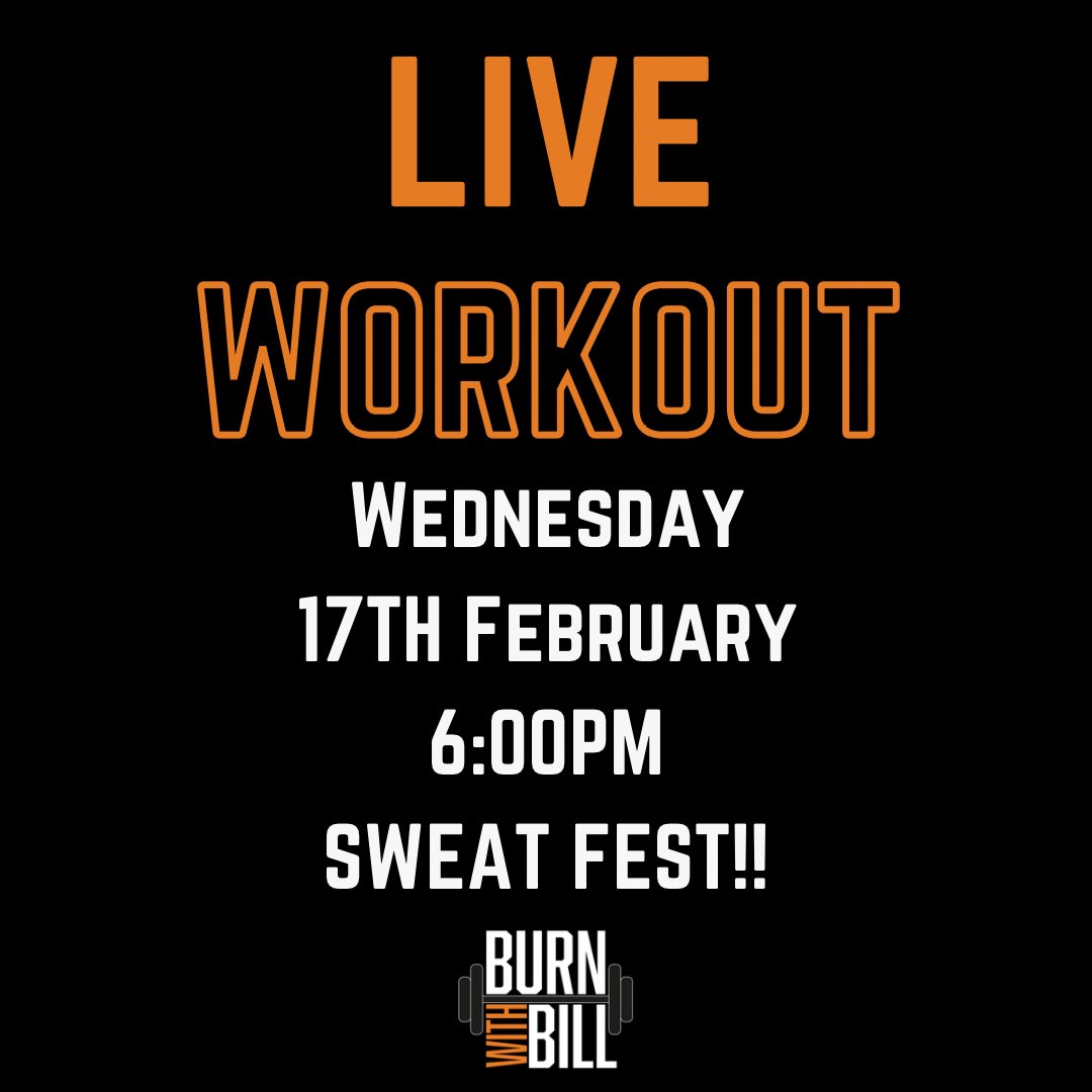 Burnwithbillcoaching (@burnwithbill) on Twitter photo 🔥LIVE WORKOUT🔥
OVER ON INSTAGRAM GET ON IT!!
SHARE SHARE SHARE🔥
<a href="/burnwithbill/">Burnwithbillcoaching</a> - Instagram 🔥LIVE WORKOUT🔥
OVER ON INSTAGRAM GET ON IT!!
SHARE SHARE SHARE🔥
<a href="/burnwithbill/">Burnwithbillcoaching</a> - Instagram