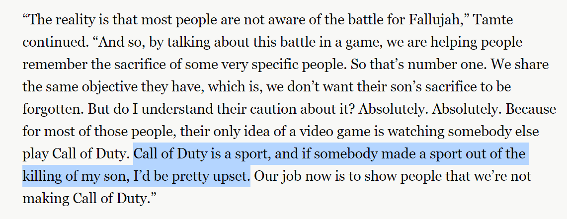 Peter Tamte literally cannot begin to imagine Iraqi suffering, example 300 in this short article