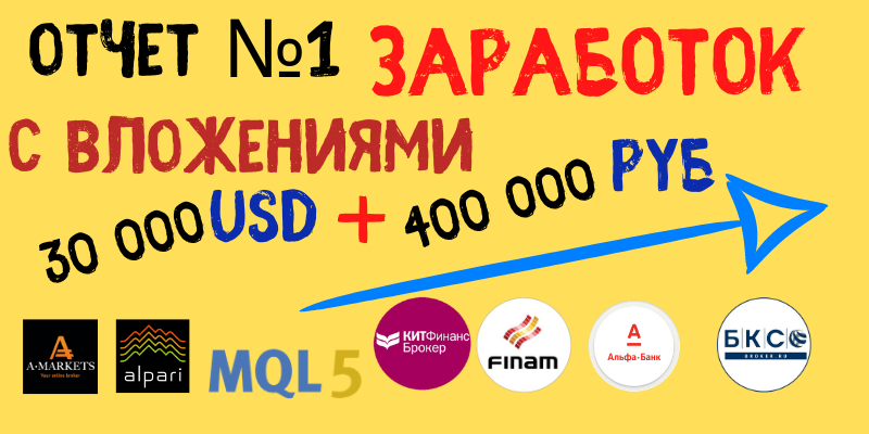 WebmasterMaksim's tweet image. Отчет №1. Заработок с вложением денег без обмана. Вложено 💲 30 000 USD + 400 000 рублей. Прибыль более 2 миллионов zen.me/xvgXM