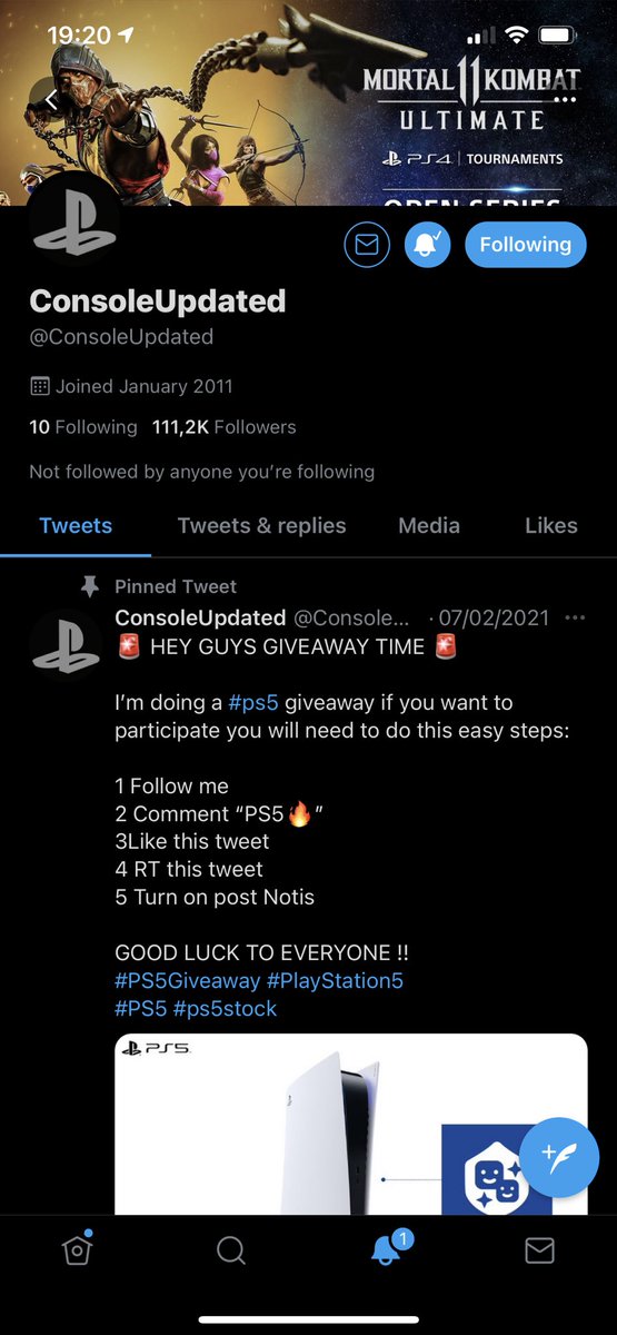 Giubacca's tweet photo. @ConsoleUpdated PS5🔥 and notis on! https://t.co/yMuYYCyzjv