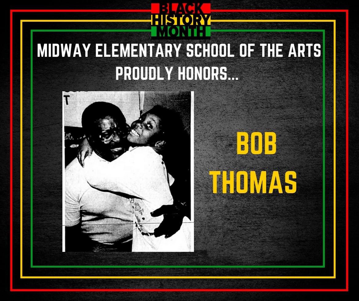 Midway Elementary School of the Arts proudly honors Mr. Bob Thomas. 

Mr. Thomas who was born on the Meriwether farm in Midway/Canaan City was Seminole County's first black elected official &amp; Sanford's first black city commissioner. #MidwayMagic
