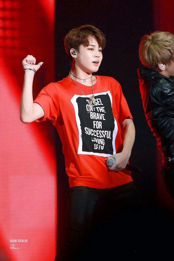 Park Jimin in Red - A long dangerous thread