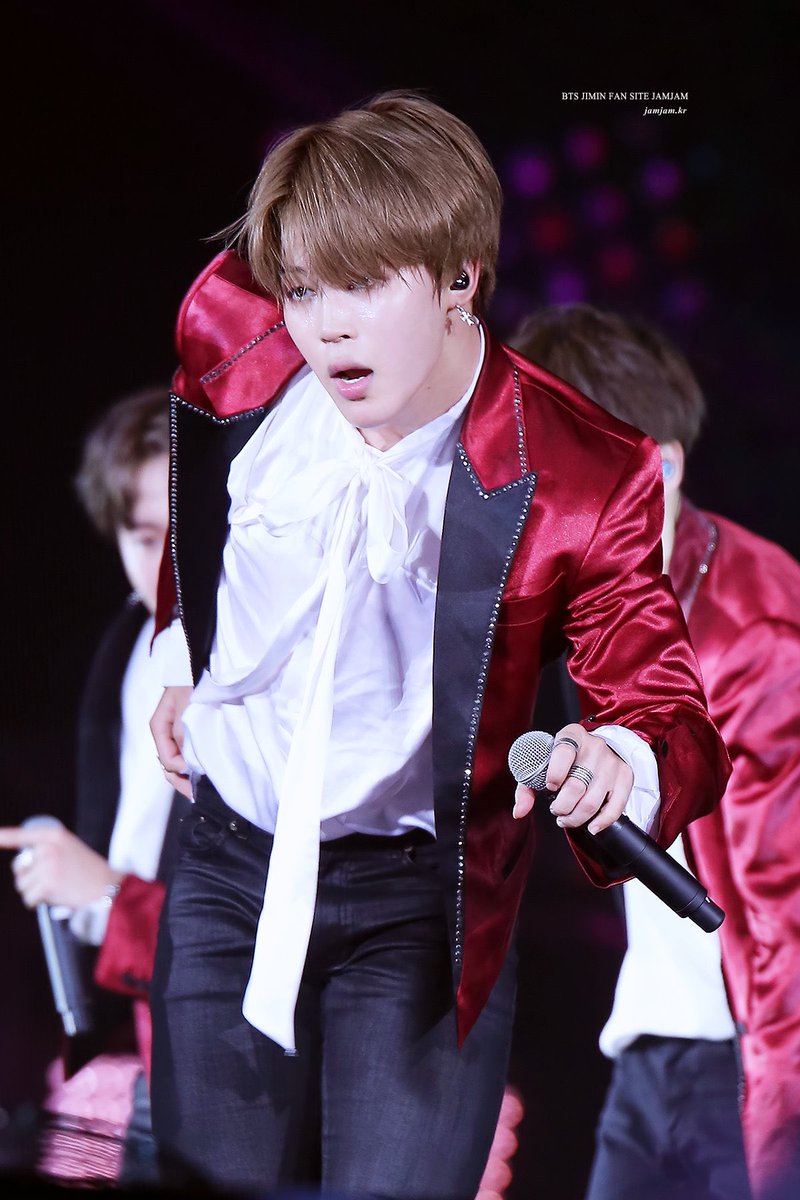 Park Jimin in Red - A long dangerous thread