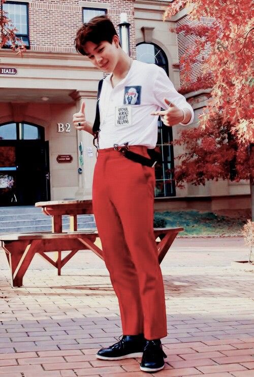 Park Jimin in Red - A long dangerous thread