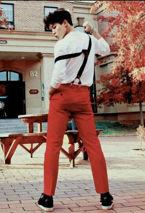 Park Jimin in Red - A long dangerous thread