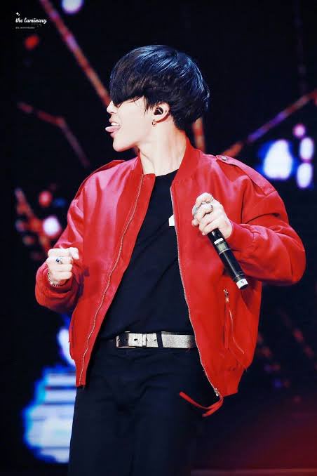 Park Jimin in Red - A long dangerous thread