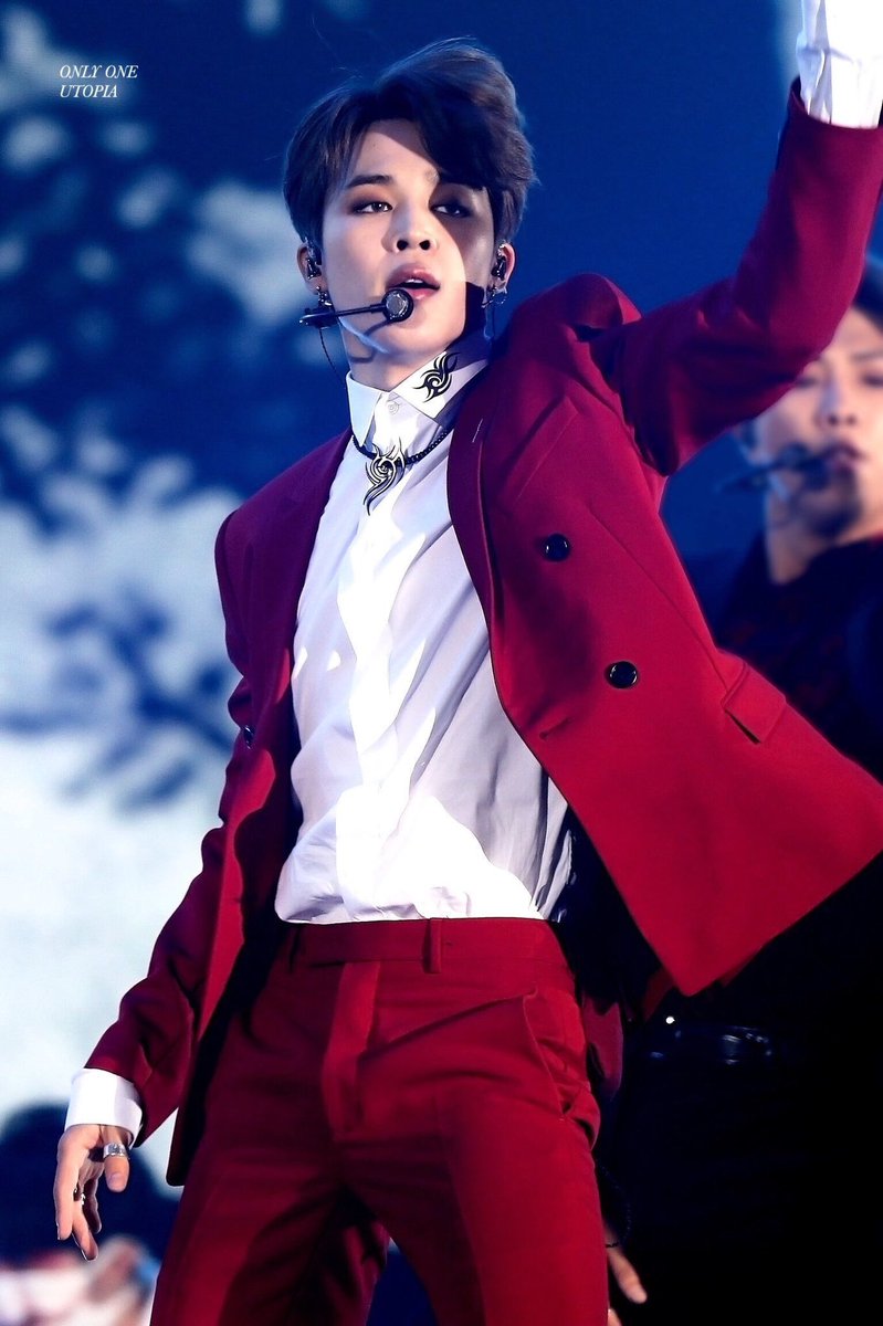 Park Jimin in Red - A long dangerous thread