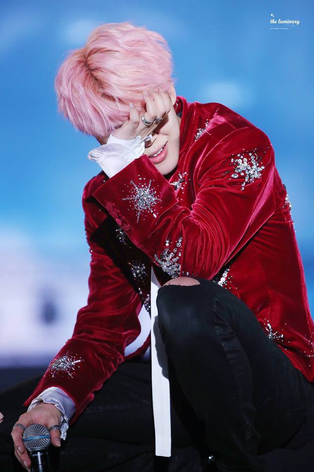 Park Jimin in Red - A long dangerous thread
