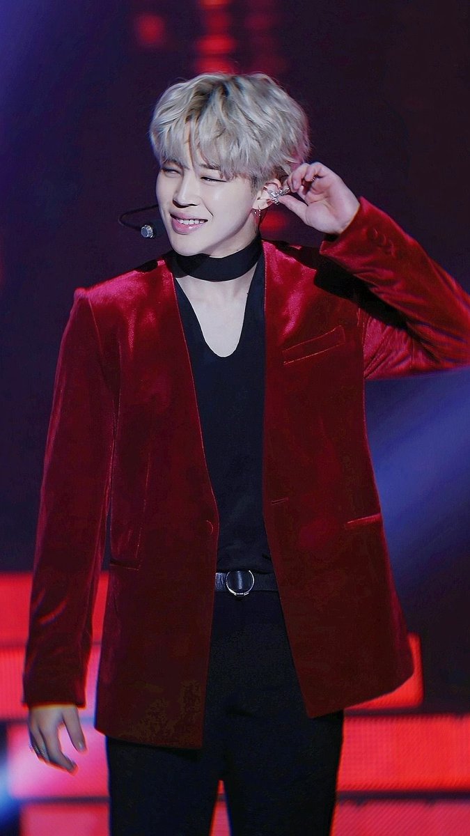 Park Jimin in Red - A long dangerous thread