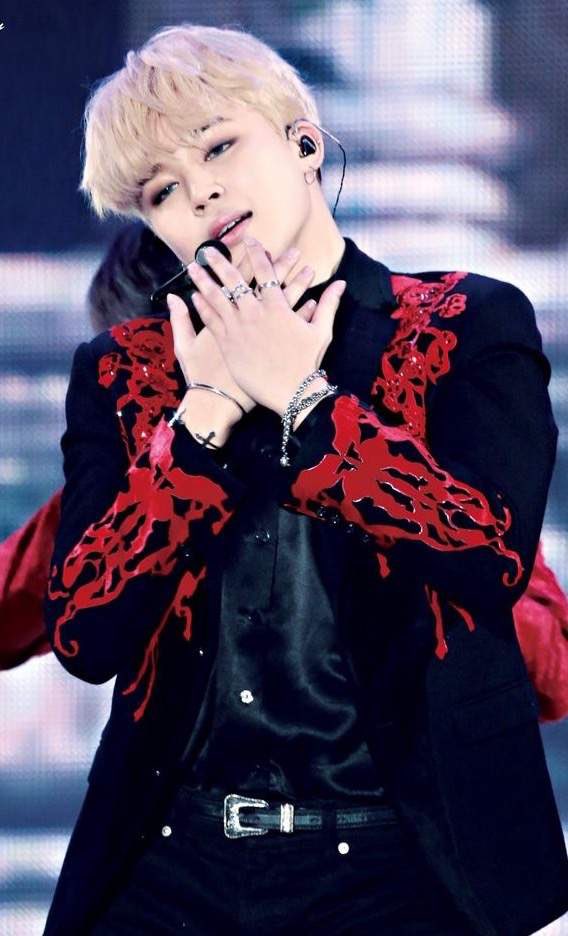 Park Jimin in Red - A long dangerous thread