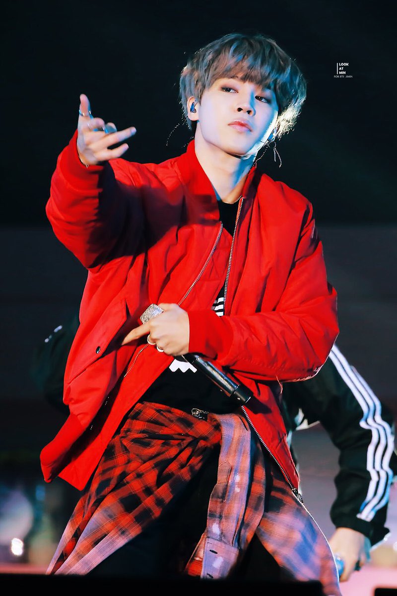 Park Jimin in Red - A long dangerous thread