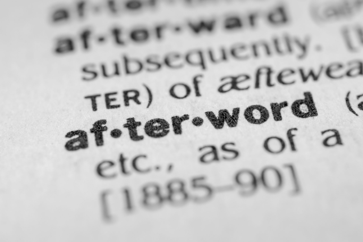 Afterword:I will answer as many questions as I can.If I dont answer a question it is because:1. I believe nothing I say will change your mind2. I believe you have not read my thread3. I have done a poor job convincing you, so I should learn how I can do better next time