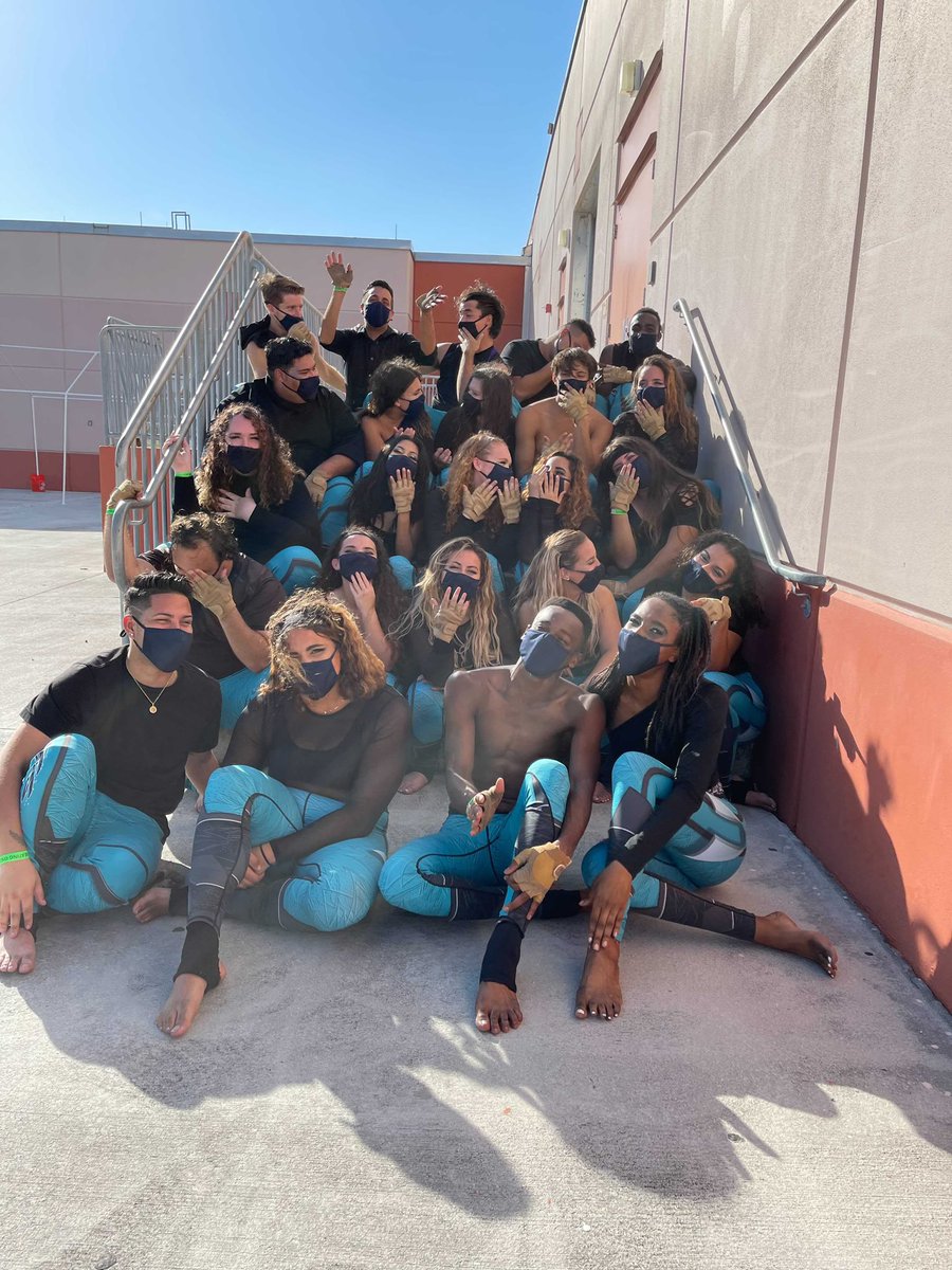 RelentlessWG's tweet photo. Taking in every moment with our beautiful 2021 Cast. Premiere was a success! Thank you FFCC for all that you do to make this possible for us 🖤See you Feb. 28th at Keiser University ✨ https://t.co/j8cceuo5T0