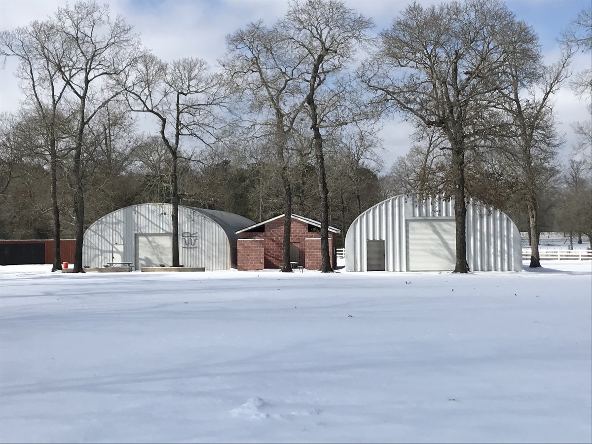 TXBaseballRanch's tweet photo. Take a good look because this is something you may not ever see again... A beautiful snowed covered Texas Baseball Ranch. https://t.co/nD3588mwNc