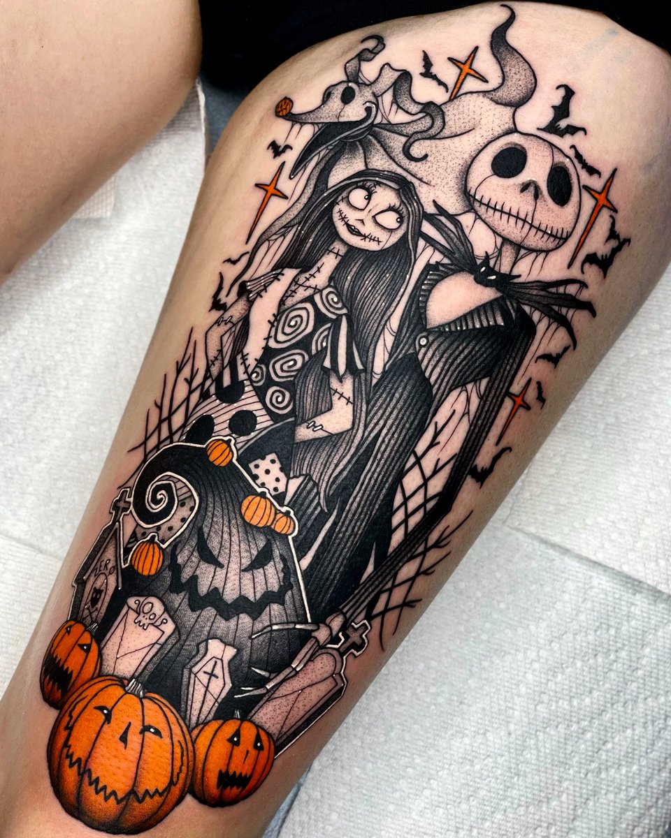 Jack Skellington Meets Zero in Tattoo Art