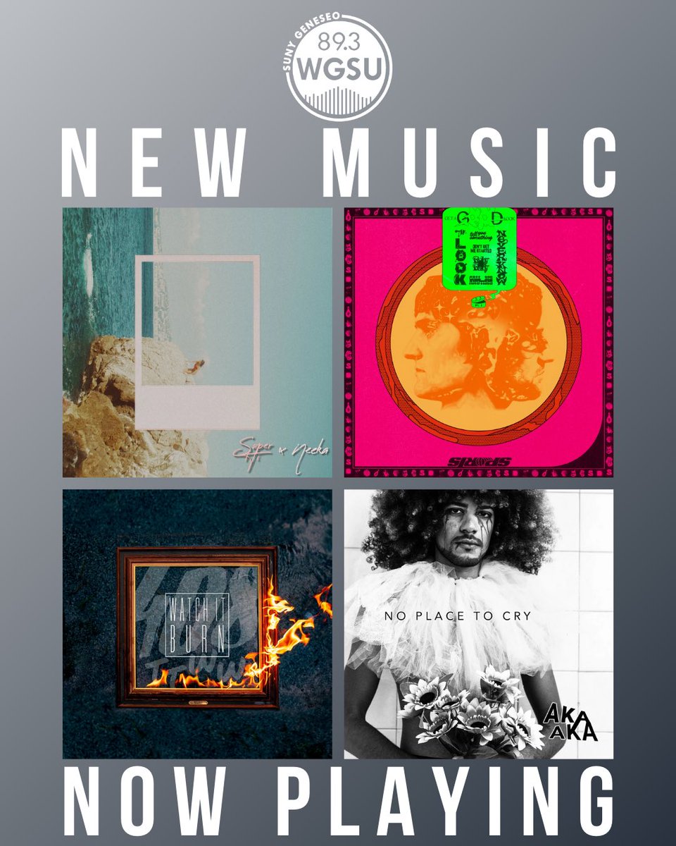 #NewMusic 🎶 adds this week from SUPER-HI &amp; Neeka, Sports, 408 &amp; The Things We Were and AKA AKA!🎵

🎧 Listen live: bit.ly/wgsu-live

#Geneseo
#collegeradio📻
#ROC