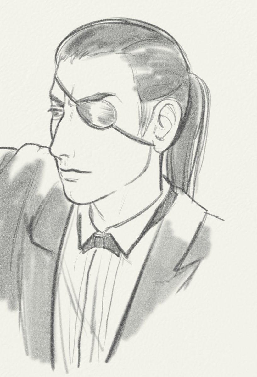 Majima Goro sketches to practice before the main event ?? 