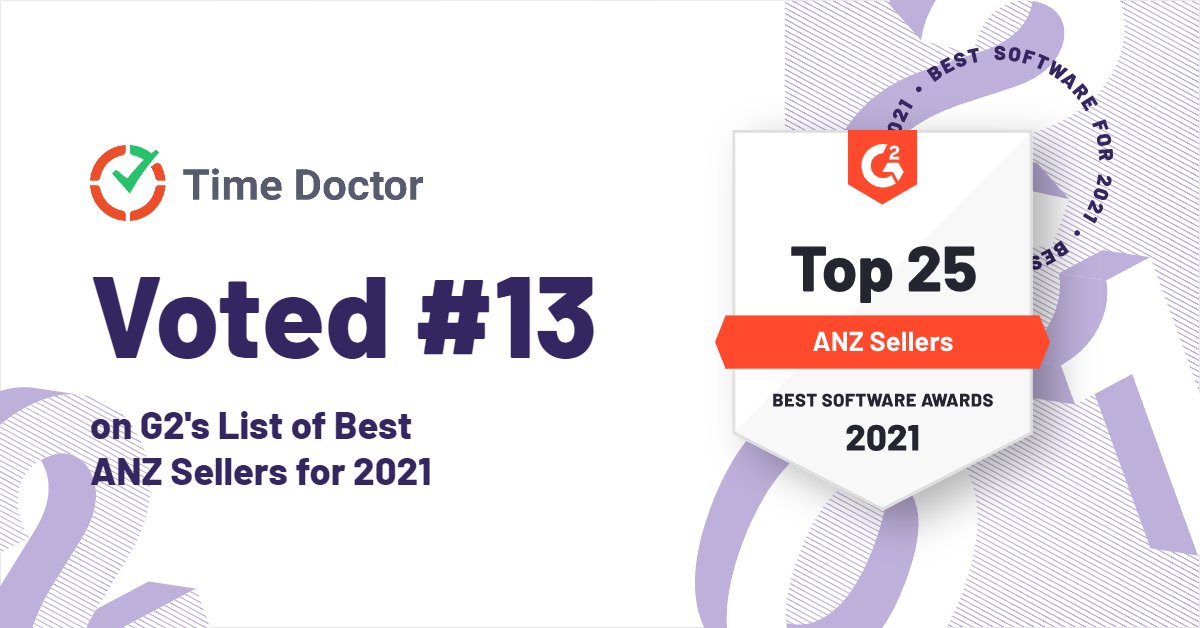ManageYourTime's tweet photo. Thrilled๐คฉto be part of @G2dotcom's Top 25 ANZ Sellers List for 2021 and this would not have been possible without our customers' incredible๐support and our dedicated team.
Thanks everybody๐ฅ
#g2awards #bestsoftwareawards https://t.co/RbTIcTahS6