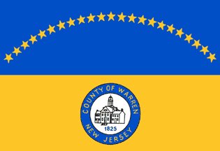 WARREN COUNTY: God this flag is so good. So good. Whoever added a seal to this flag and ruined it genuinely committed a worse NJ political crime than bridgegate. See how easy it was to make this flag WITHOUT THE SEAL? Yeah do that.