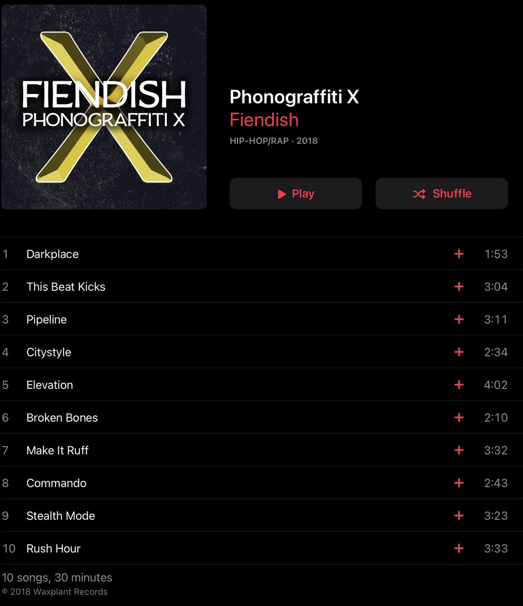 fiendish2020's tweet photo. Fiendish - Phonograffiti X was released March 2018!
https://t.co/IoSPmzV3me
#Fiendish #Fiendish2021 #PhonograffitiX #21YearsOfFiendish @fiendishproduct @fiendishstudio @waxplantrecords #fiendishproductions #fiendishstudio #fiendishshop #shop @applemusic #play #peace https://t.co/TZKo9JDPZy