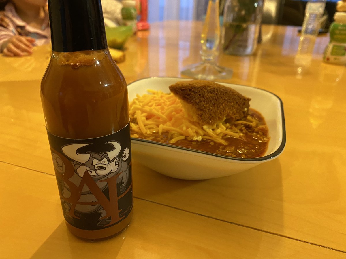 BSHotSauce's tweet photo. Enjoying some hot chili tonight! #hotsauce #spicy #delicious #tasty https://t.co/BfYzctiKgi