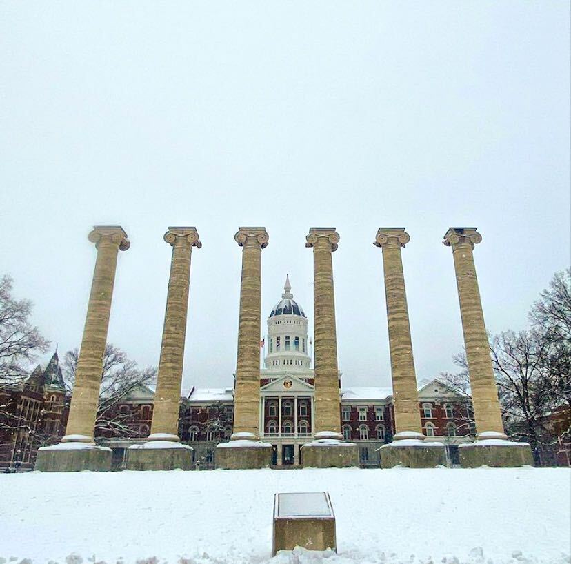 Due to winter weather conditions, #Mizzou's campus and <a href="/umsystem/">UM System</a> offices will continue to operate remotely until 11:59 p.m. Tuesday, Feb. 16. Find more information on the MU Alert site here: mualert.missouri.edu