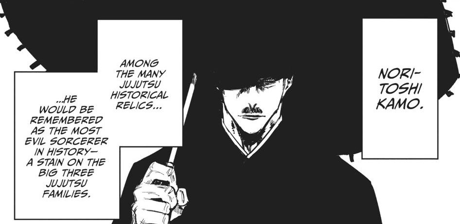 Noritoshi Kamo (ancestor) was said to be the evilest sorcerer of all time. One question that arises is why was Noritoshi (present) named after him. I think many answers are plausible for this question. I thought up three scenarios in my head that make the most sense to me