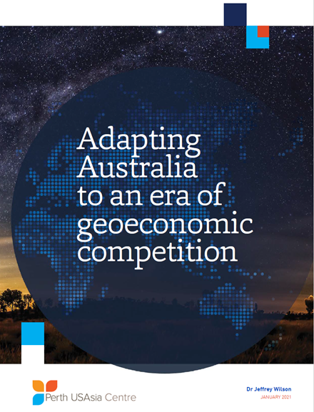 Today  @PerthUSAsia launches ‘Adapting Australia to an era of geoeconomic competition’. We argue that geoeconomics - the application of economic instruments to geopolitical ends - will be a major challenge for Aus FP in coming years. /1  http://www.perthusasia.edu.au/our-work/geoeconomics-report