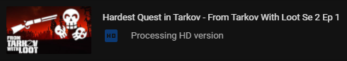 After almost 24 hours YouTube is still processing the video. I guess Mondays happen for servers too.