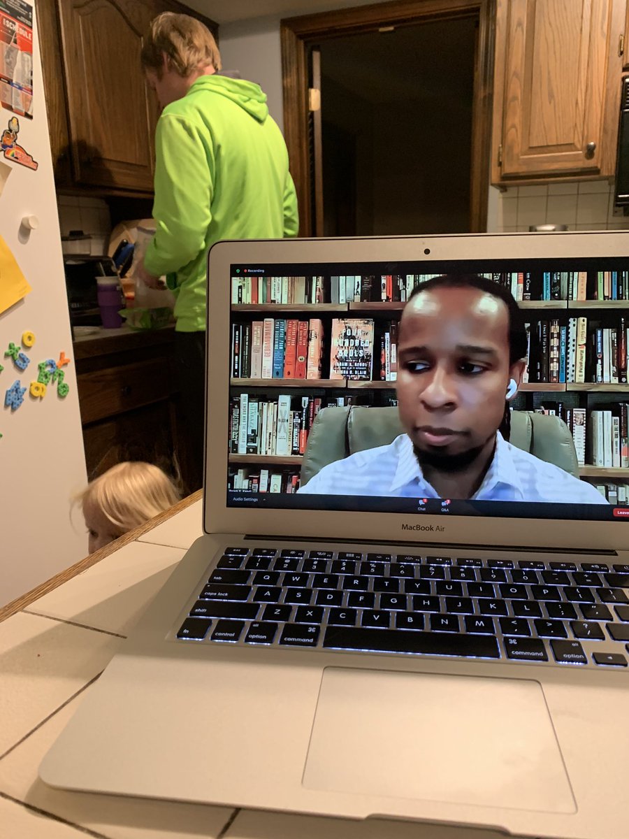 MrsFordKS's tweet photo. Upside of Covid: we can attend fantastic lectures without having to find a babysitter! Thanks for partnering with UMKC, Dr. Kendi! https://t.co/NPBvNBJQNC