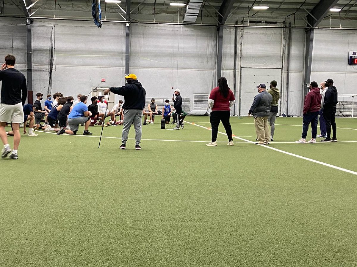 CoachRMcCormack's tweet photo. Great Day working the @FBUcamp in Newtown, Connecticut and Evaluated amazing talent! Thank you Coach @joebouffardusa for the opportunity to be part of this! #WinTheRep #CT2UMASSD @CorsairFootball @UMassDAthletics @UMassD https://t.co/FvD9SPSkun