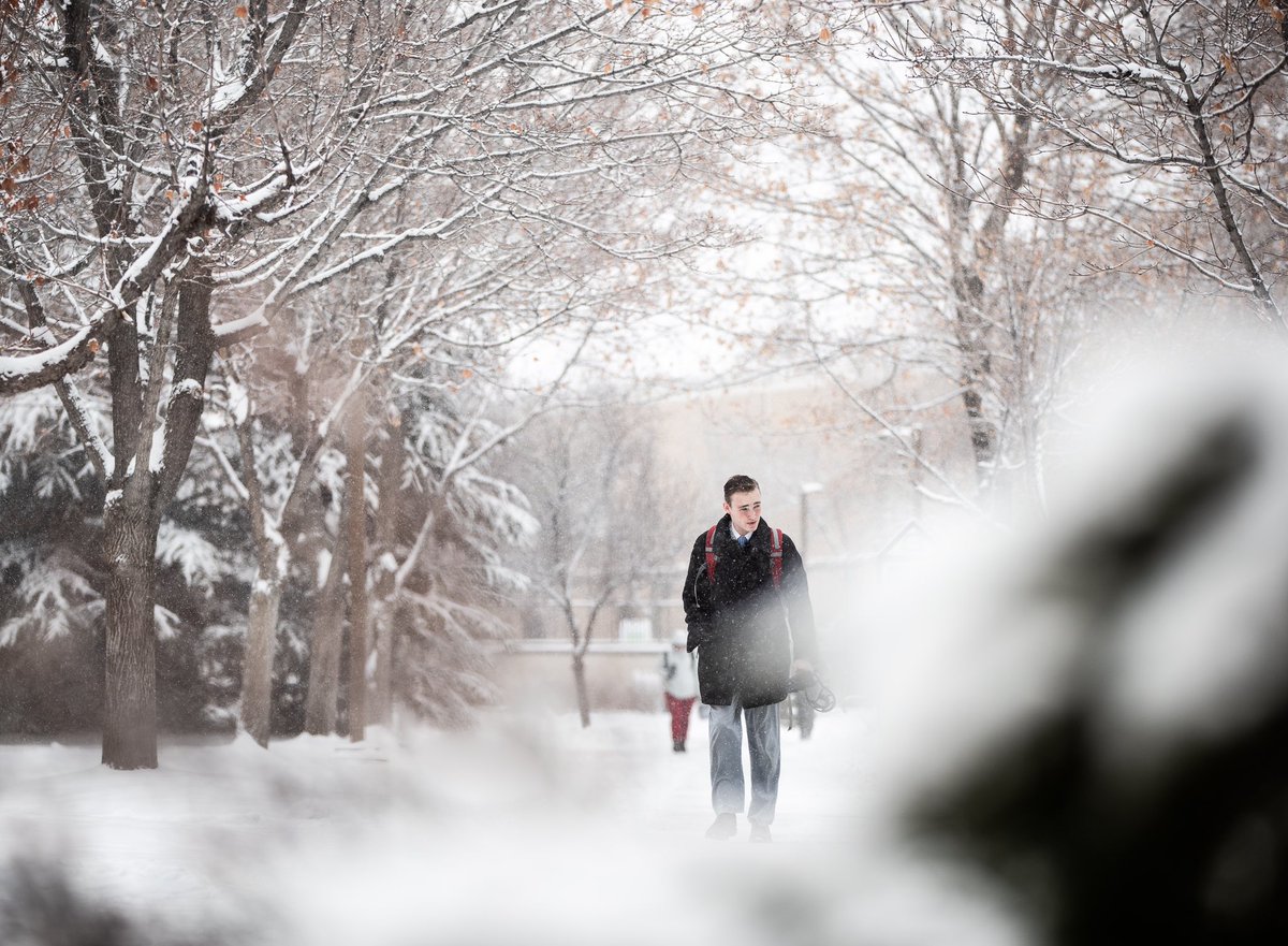 Snowy weekends at BYU 😍