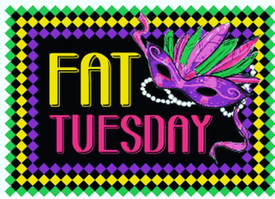 💚💜💛Tomorrow is FAT TUESDAY! Stop by the shop for your PACZKI…we have Apple, Raspberry, Lemon and Bavarian Cream💛💜💚