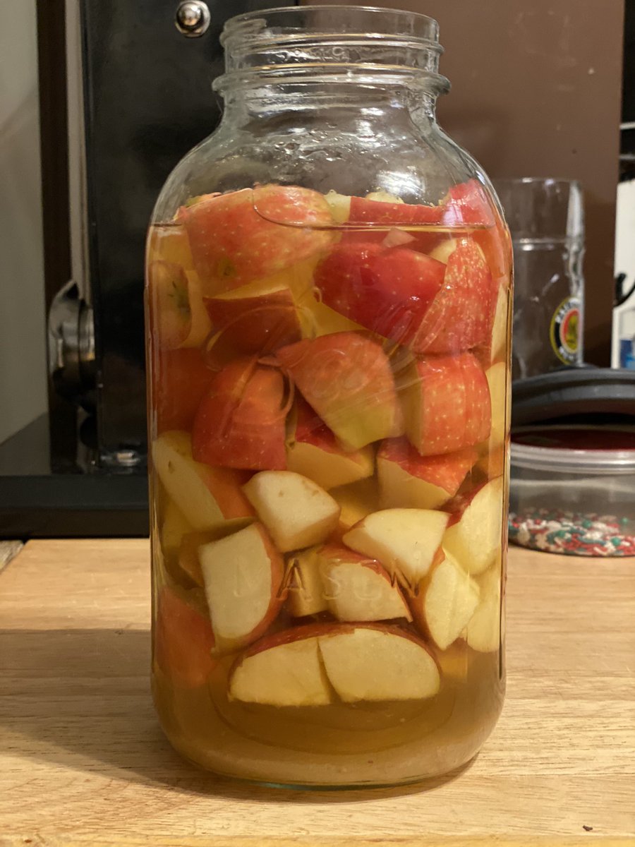 HVACTC's tweet image. I’ve decided to try my hand at Red Wine Vinegar but this is the only way that I know how to make a Mother of Vinegar so...ACV it is. Hopefully I can start my next Vinegar in about 45 days. #GetInTheKitchen