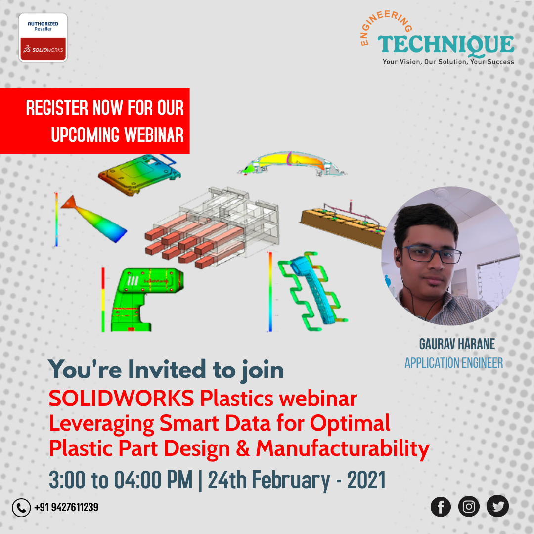 engg_technique's tweet image. Join the “Leveraging Smart Data for Optimal Plastic Part Design &amp;amp; Manufacturability” Webinar (24th February) bit.ly/24th-Feb-Webin… 

#SOLIDWORKSPlastics #SOLIDWORKS #Simulations #InjectionMolding #Design #3D #SOLIDWORKS2021 #Manufacturing #CAD #EngineeringTechnique